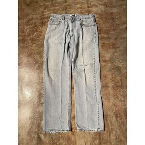 Levi's Men's 505 Blue Denim Jeans Regular Fit Straight Leg Sz 36 X 32